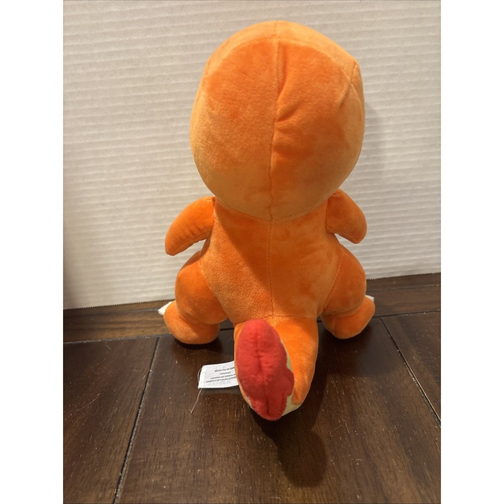 Pokemon Charmander (Tomy) 9" Tall Stuffed Plush Orange Dragon - Picture 4 of 4